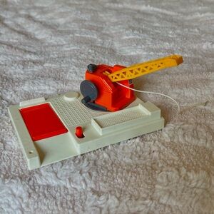 Vintage Tomy Crane + Ramp Toy Construction Set